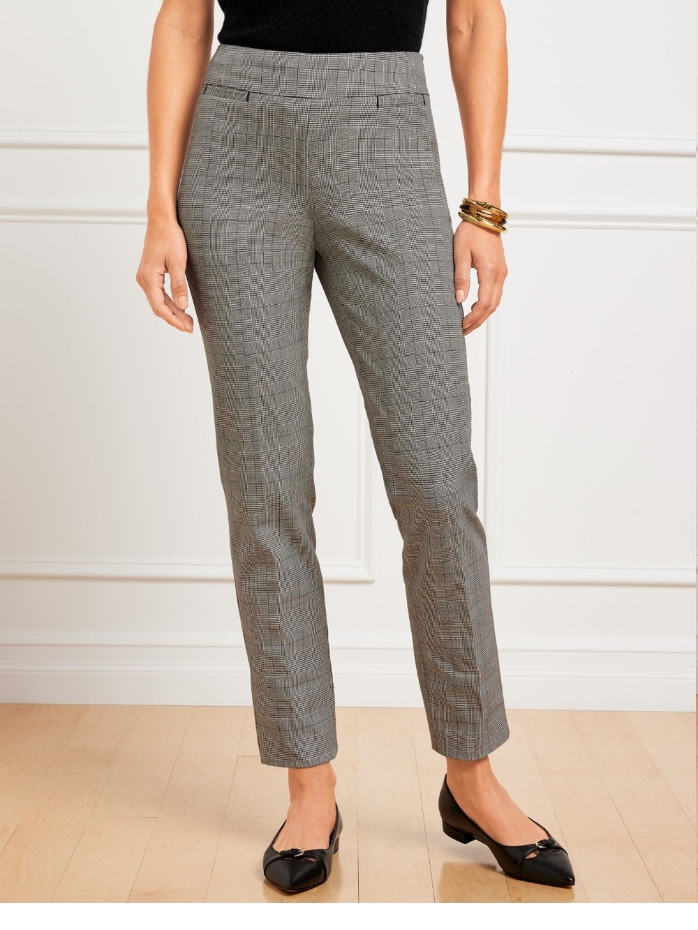 Talbots Glen Plaid Chatham Ankle Pants Office- Size 8
